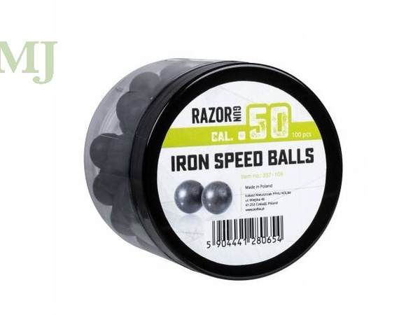 Kule gumowo-metalowe Iron Speed Balls RazorGun 50 kal. .50 / 100 szt. do Umarex HDR50