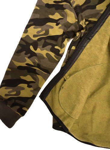 Bluza moro chłopięca/młodzieżowa długa z kapturem ocieplana