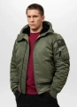 Kurtka zimowa bomberka z kapturem ENCINO Pitbull olivkowa