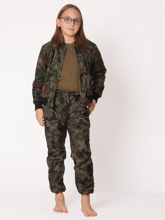 Komplet wodoodporny dziewczęcy moro W.93 Produkt Polski