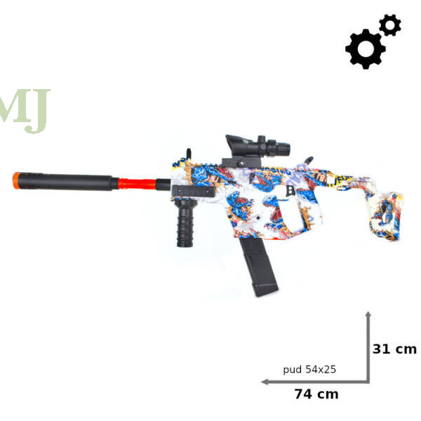 Karabin automatyczny na kulki żelowe