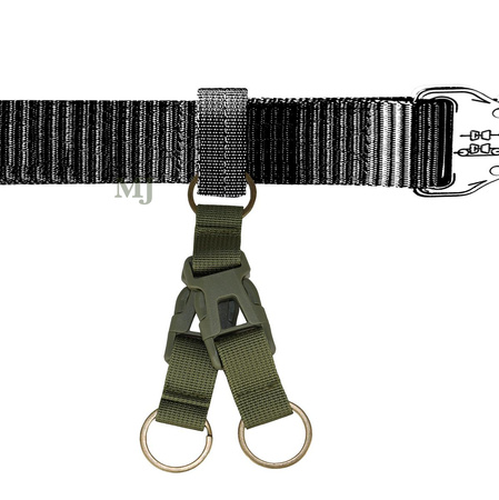 Uchwyt na na klucze Camo KC3 podwójny zielony