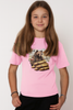 Koszulka T-shirt Miś Wojtek jasny róż Dziewczęca