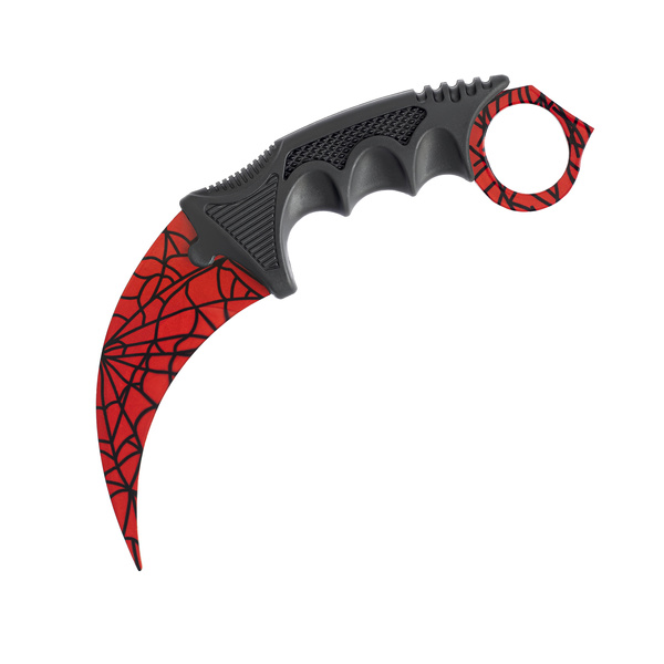 Nóż Karambit CS:GO - Spider Web Red