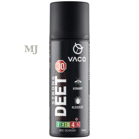 Vaco Strong DEET 30% spray na kleszcze, komary i meszki 170 ml