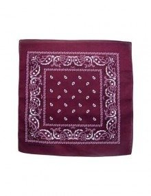 CHUSTA BANDANA  BORDO