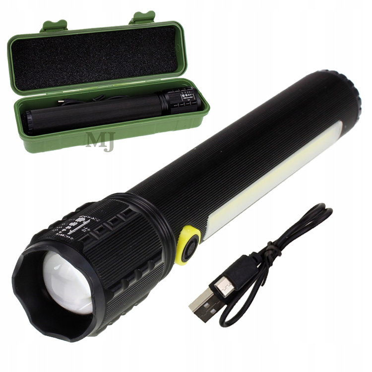 Latarka taktyczna akumulatorowa 3 tryby 4533