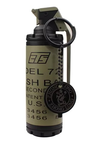 Zapalniczka brelok granat hukowy U.S.A. szary