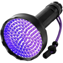 GENETIC® Latarka taktyczna akumulatorowa szperacz uv led do klimatyzacji bursztynu usb 128LED