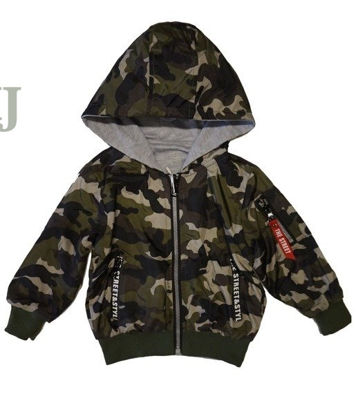 Kurtka moro/szara dwustronna chłopięca (dziecięca / młodzieżowa)