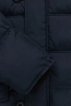 Kurtka zimowa pikowana parka z kapturem Pitbull West Coast KINGSTON II Ciemny Granatowy