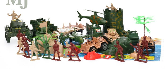 Zestaw żołnierzyków, trzy armie