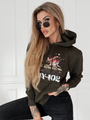 Bluza damska nadruk Czołg Rudy 102 khaki