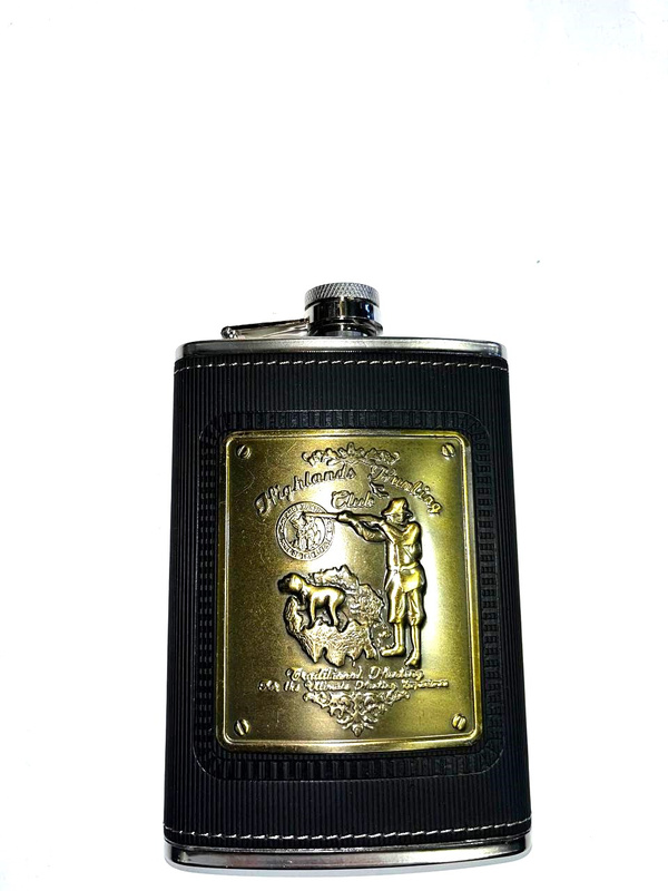 Piersiówka ze Zdobioną Emblematyką – Stal Nierdzewna