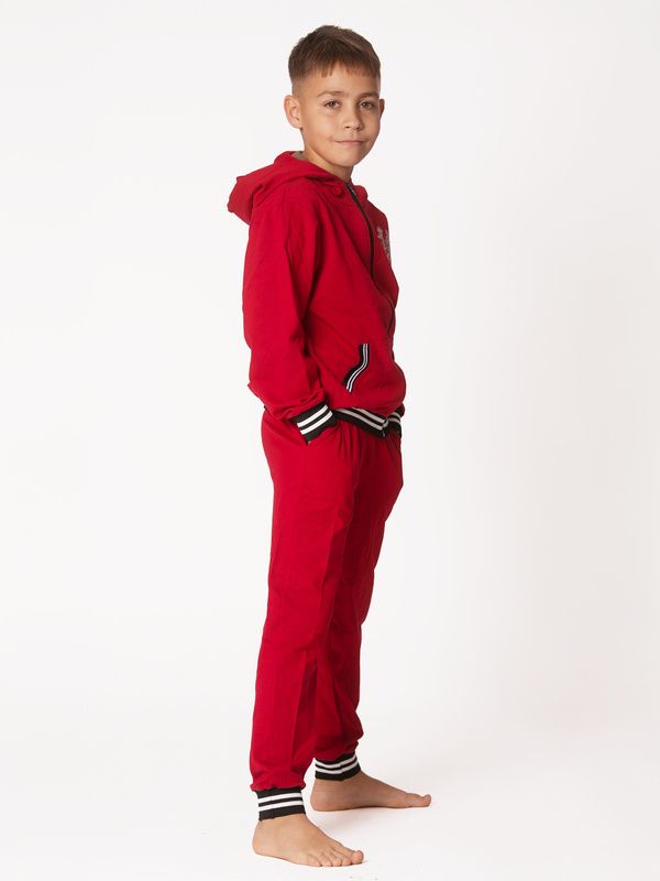 Komplet dresowy dla chłopca czerwony bomberka Produkt Polski