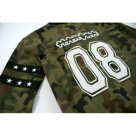 Kurtka bejsbolówka moro damska/młodzieżowa z wszytymi taśmami