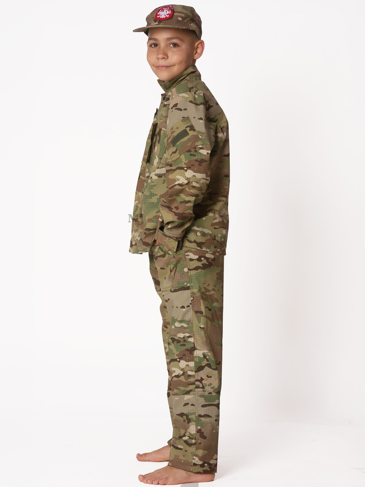 Spodnie wojskowe dziecięce bojówki moro multicam