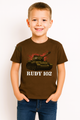 Koszulka T-shirt Chłopięca Czołg Rudy 102 khaki