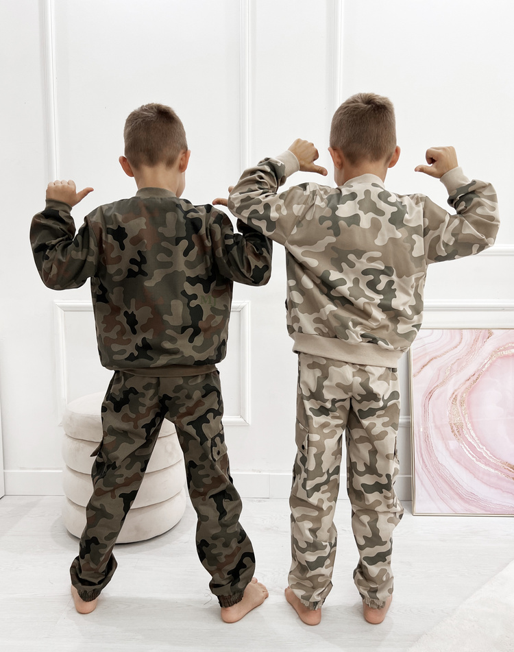 Komplet moro chłopięcy WZ.93  bomberka i joggery Produkt Polski