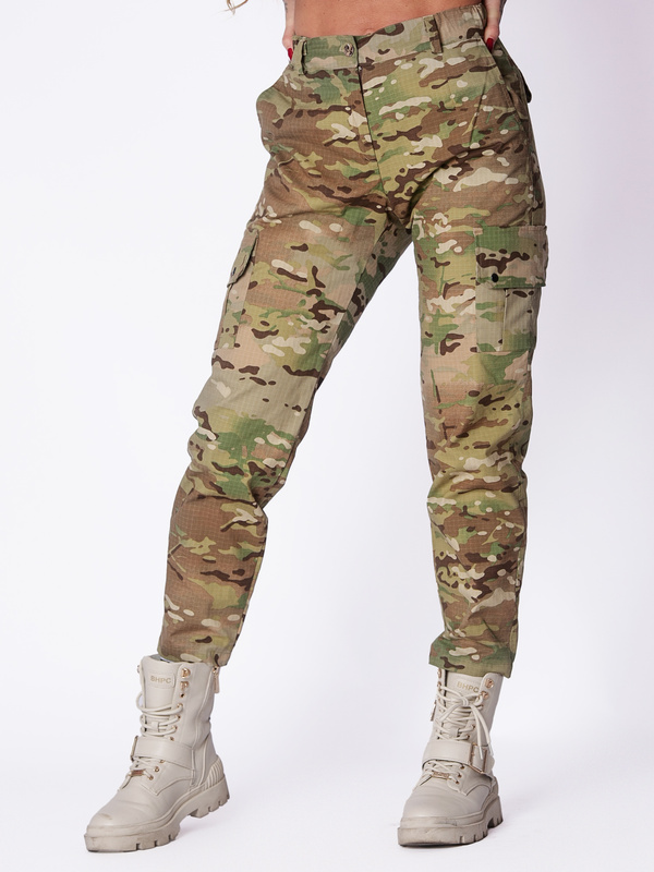 Spodnie bojówki damskie Multicam