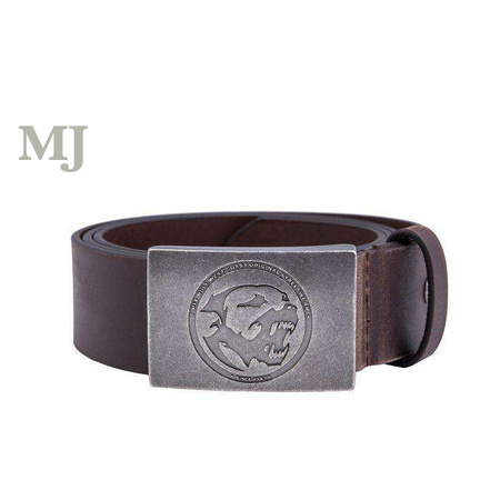 Pasek skórzany PITBULL BONES Brązowy