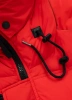 Kurtka zimowa pikowana parka z kapturem Pitbull West Coast KINGSTON II Czerwona