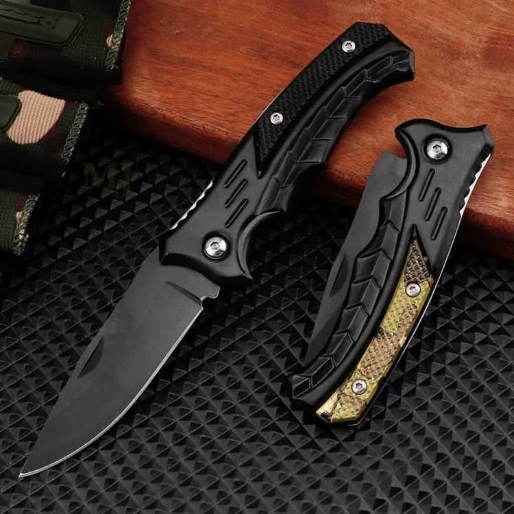 Nóż składany ratowniczy myśliwski survival scyzoryk 16cm