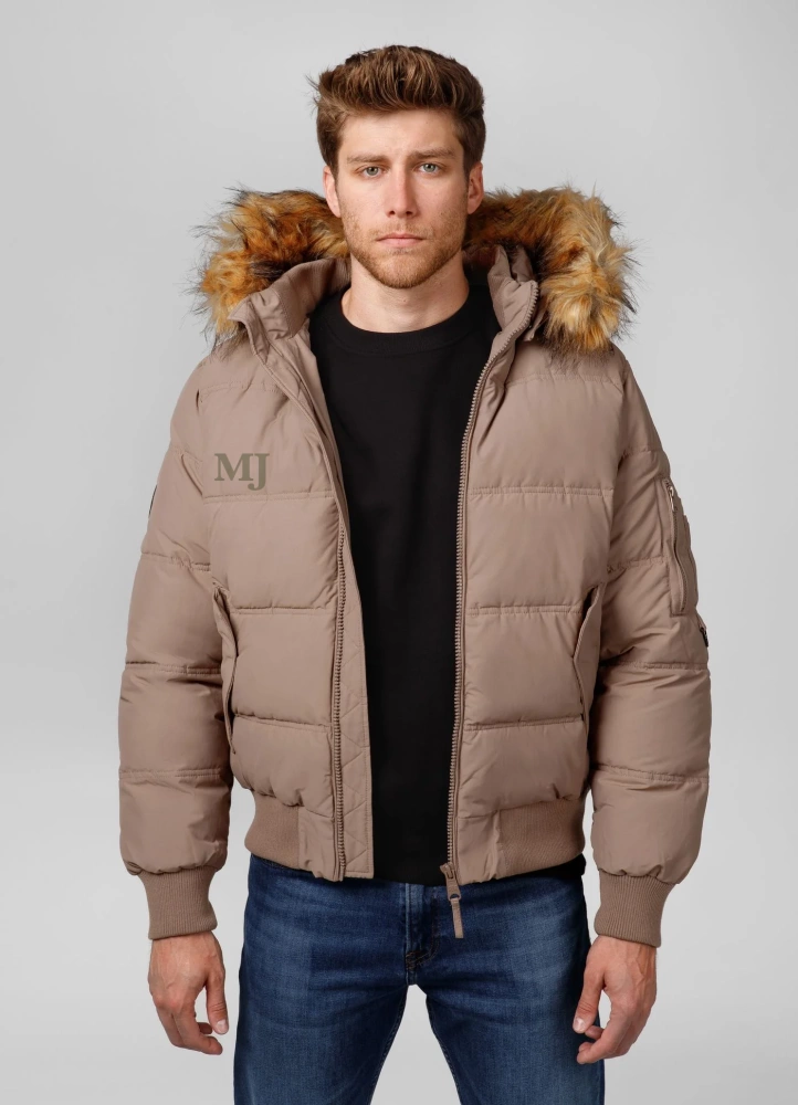 Kurtka zimowa Pitbull West Coast Burnt Ciemny Piaskowy