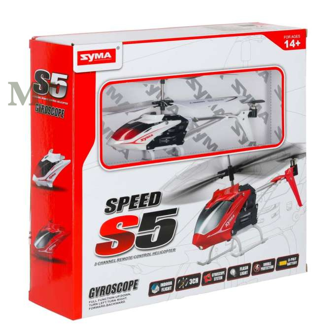 Helikopter zdalnie sterowany na pilota RC SYMA S5 3CH biały