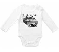 Czołg Tiger długi rękaw Białe