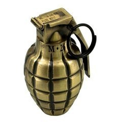 Zapalniczka brelok granat M-26 złoty duży