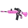Karabin M416 różowy na kulki wodne + akcesoria