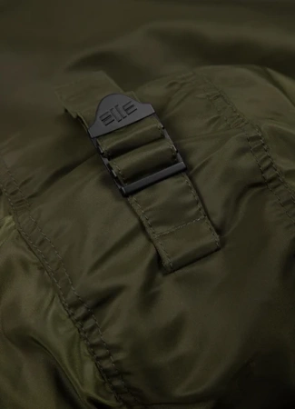 Kurtka zimowa męska z kapturem PitBull West Coast Harvest Oliwkowa