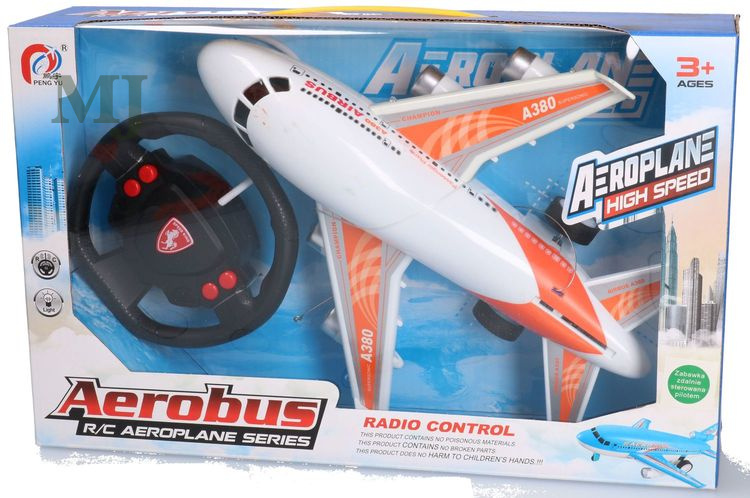 Samolot pasażerski zdalnie sterowany na radio airbus