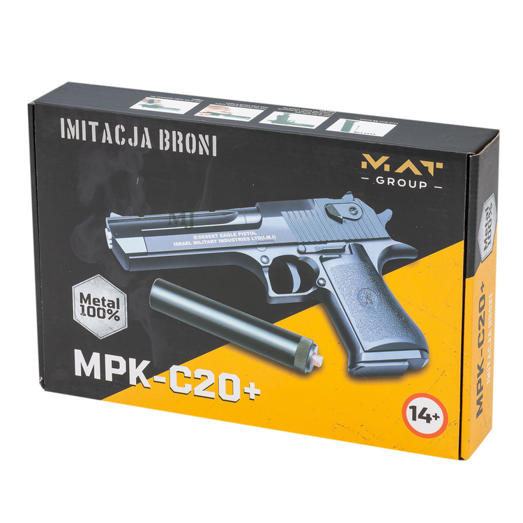 Pistolet na kulki metalowy-MPK-C20+