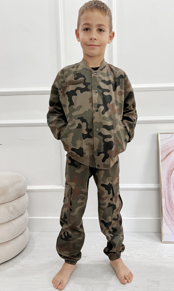 Komplet moro chłopięcy WZ.93  bomberka i joggery Produkt Polski