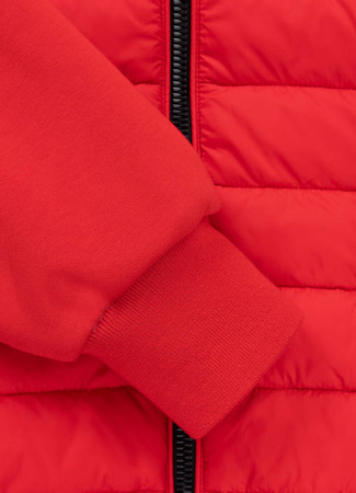 Kurtka hybrydowa przejściowa z kapturem PALOMAR Czerwona