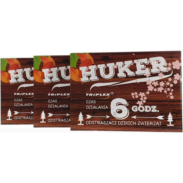 Huker 36 sznurów hukowych odstraszacz dzikich zwierząt 432szt. 216h działania