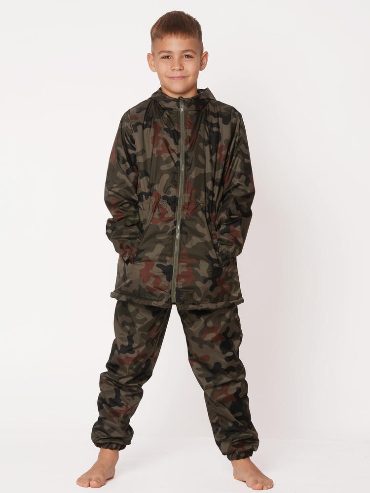 Kurtka przejściowa przeciwdeszczowa moro chłopięca kamuflaż leśny WZ.93 Produkt Polski