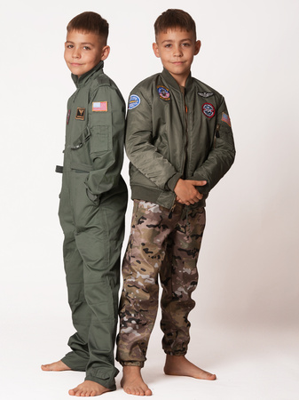 Kombinezon dziecięcy Mil-Tec US Style Flight Coverall - Olive