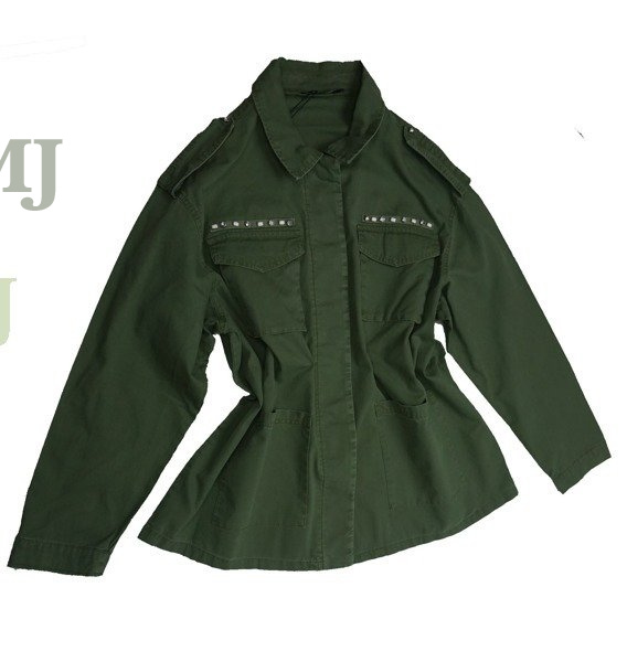 Kurtka parka damska/młodzieżowa zielona