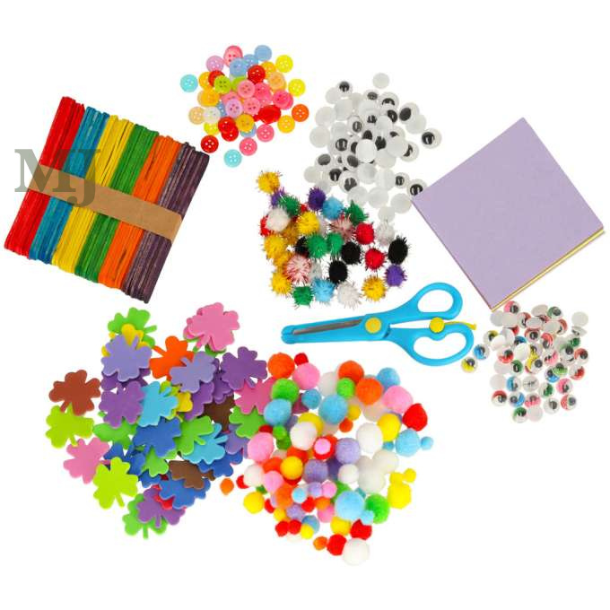 Kreatywny zestaw plastyczny dla dzieci do prac ręcznych XXXL, 1200 elementów