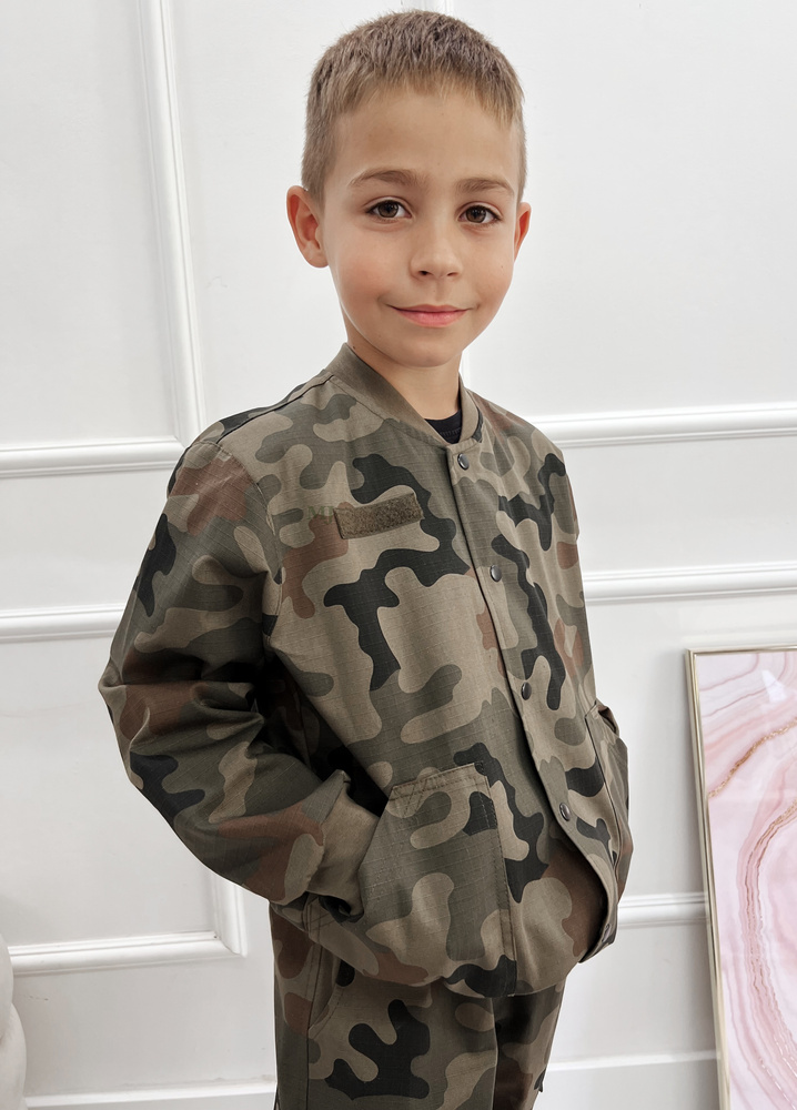 Komplet moro chłopięcy WZ.93  bomberka i joggery Produkt Polski