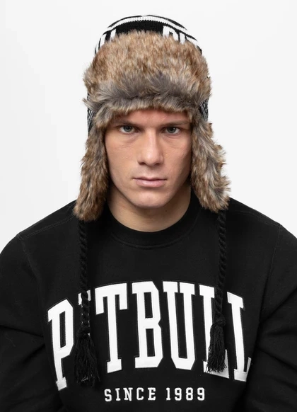 Czapka zimowa Mission Bay PitBull West Coast czarna z białym napisem – ciepło i styl