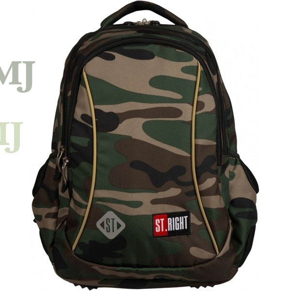 Plecak szkolny 3 komorowy 20L ST.RIGHT moro BP26