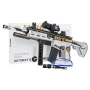 Karabin M416 szary na kulki wodne + akcesoria