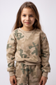 Bluza dresowa moro dla dziewczynki krótka WZ.93 pustynna Produkt Polski