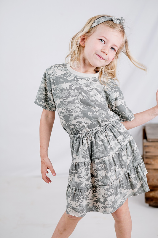 Spódniczka dziewczęca moro ACU - Produkt Polski