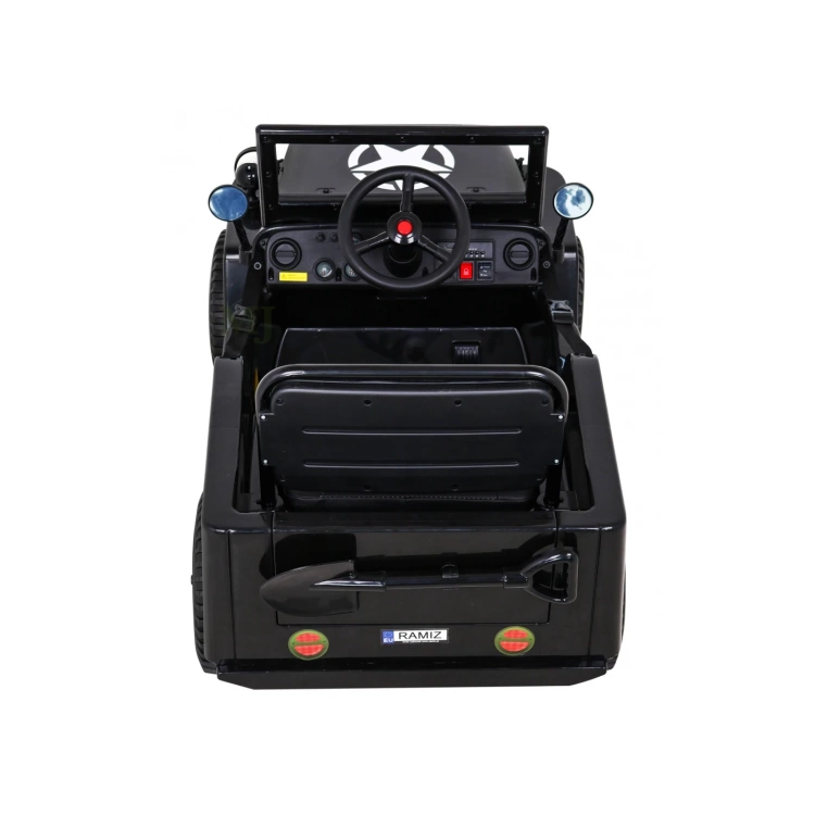 Autko Wojskowe Retro dla dzieci Czarny