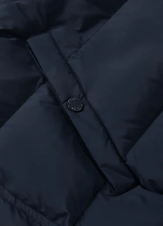 Kurtka zimowa męska z kapturem Gopher Granatowa